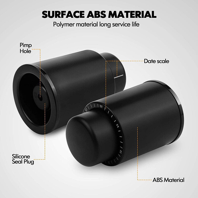 Dop reutizabil cu functie vidare sticla de vin Techsuit VS07