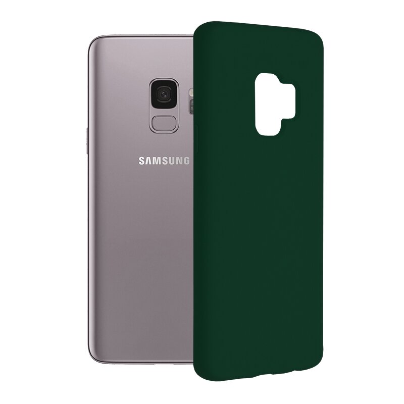 Husa Samsung Galaxy S9 Techsuit Soft Edge Silicone, verde inchis