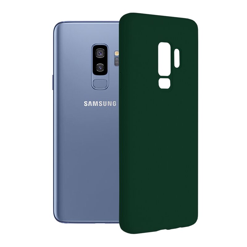 Husa Samsung Galaxy S9 Plus Techsuit Soft Edge Silicone, verde inchis
