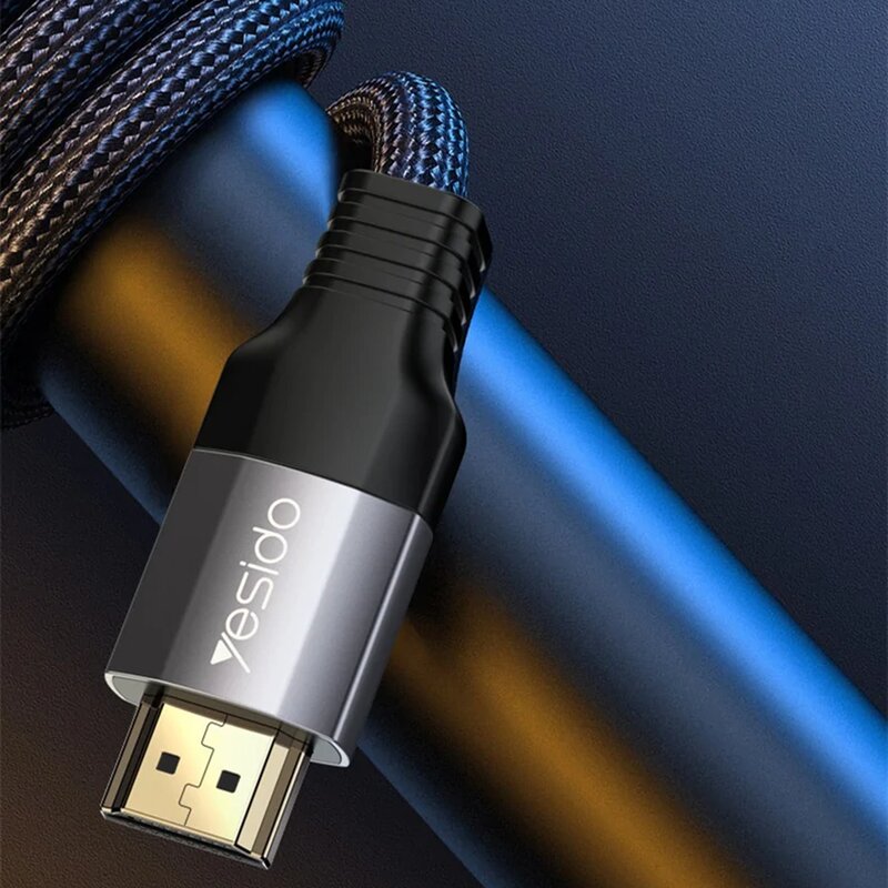 Cablu 4K HDMI Ultra HD la HDMI Yesido HM08, 2m, negru