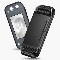 Husa Nintendo Switch Lite Techsuit Carbon Silicone, negru