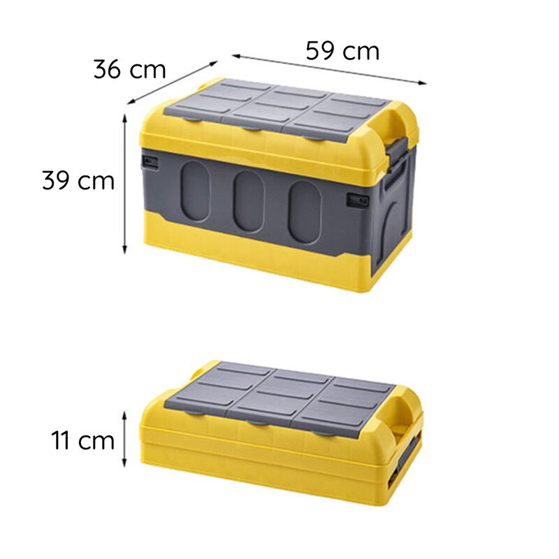 Cutie organizator portbagaj auto pliabila, universala din plastic, TOB01