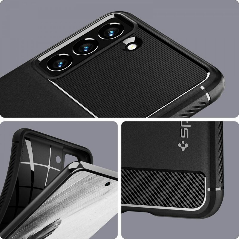 Husa Samsung Galaxy S21 FE 5G Spigen Rugged Armor, negru