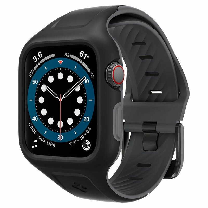 [Pachet husa + curea] Apple Watch 7 41mm Spigen Liquid Air Pro, negru