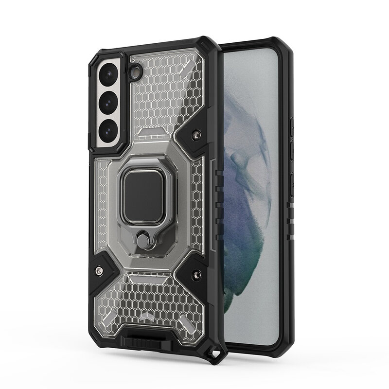 Husa antisoc Samsung Galaxy S22 5G Techsuit Honeycomb, negru