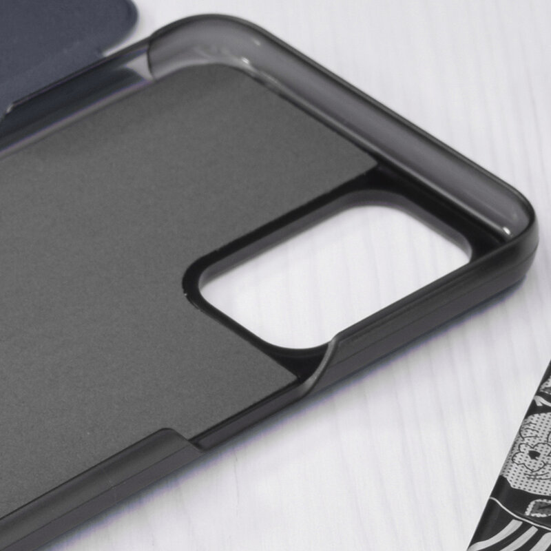 Husa Oppo A54 5G Eco Leather View flip tip carte, albastru