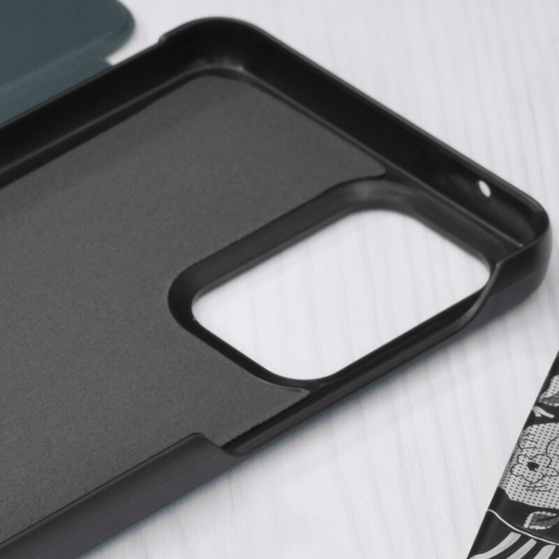 Husa Samsung Galaxy A33 5G Eco Leather View flip tip carte, verde