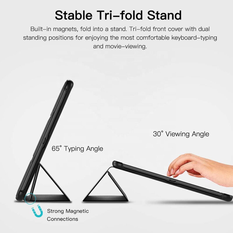 Husa Samsung Galaxy Tab S5e 10.5 2019 T720/T725 Techsuit FoldPro, negru