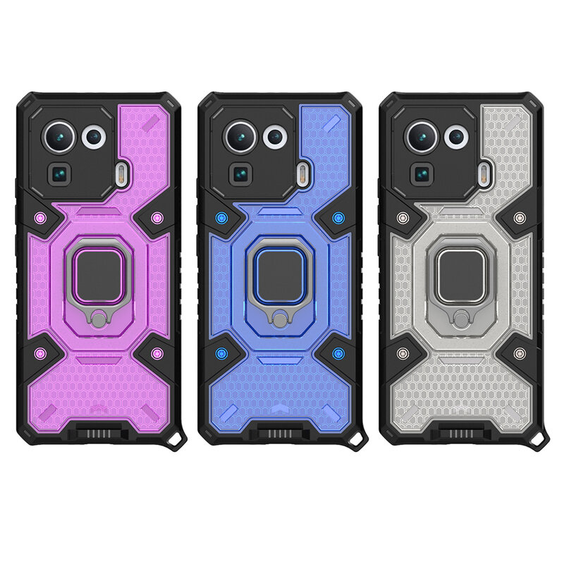 Husa antisoc Xiaomi Mi 11 Pro Techsuit Honeycomb, negru
