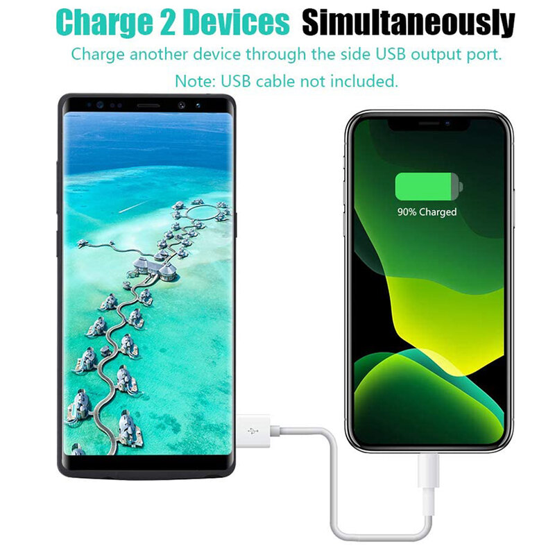 Husa cu baterie Samsung Galaxy Note 8 Techsuit Power Pro, 6500mAh, negru