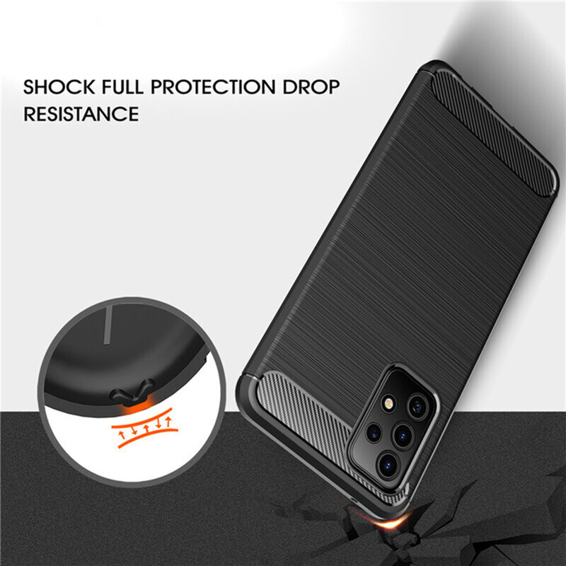 Husa Samsung Galaxy A53 5G Techsuit Carbon Silicone, negru