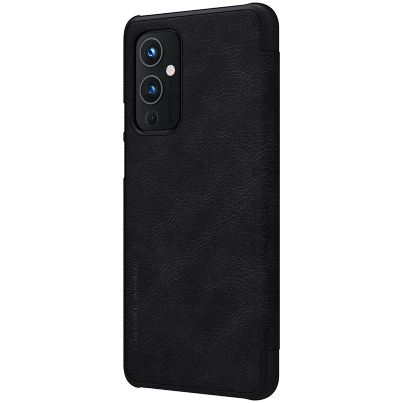 Husa OnePlus 9 Nillkin QIN Leather, negru