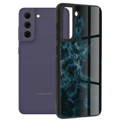 Husa Samsung Galaxy S21 FE 5G Techsuit Glaze, Blue Nebula