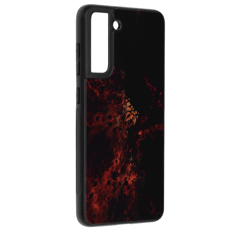 Husa Samsung Galaxy S21 FE 5G Techsuit Glaze, Red Nebula