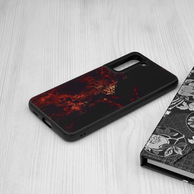 Husa Samsung Galaxy S21 FE 5G Techsuit Glaze, Red Nebula
