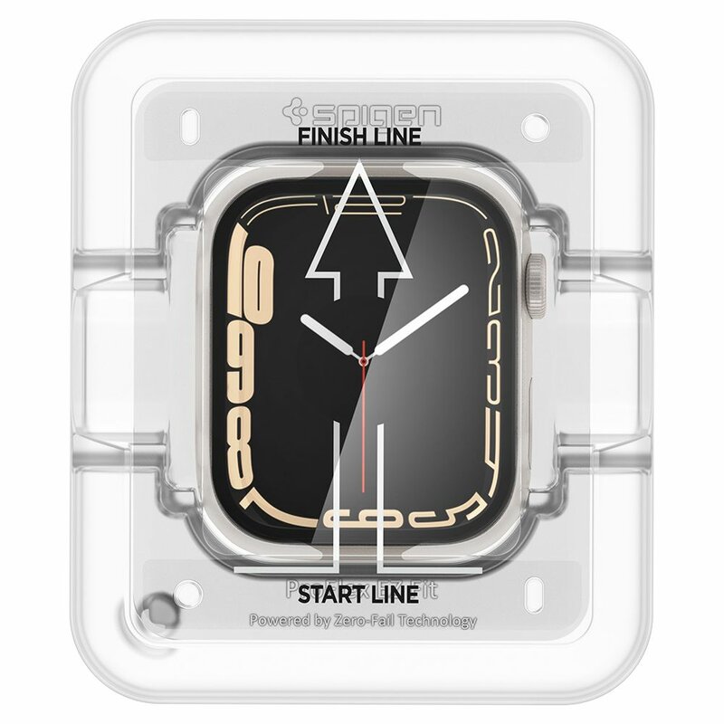 [Pachet 2x] Folie Apple Watch 7 45mm Spigen ProFlex EZ Fit, negru