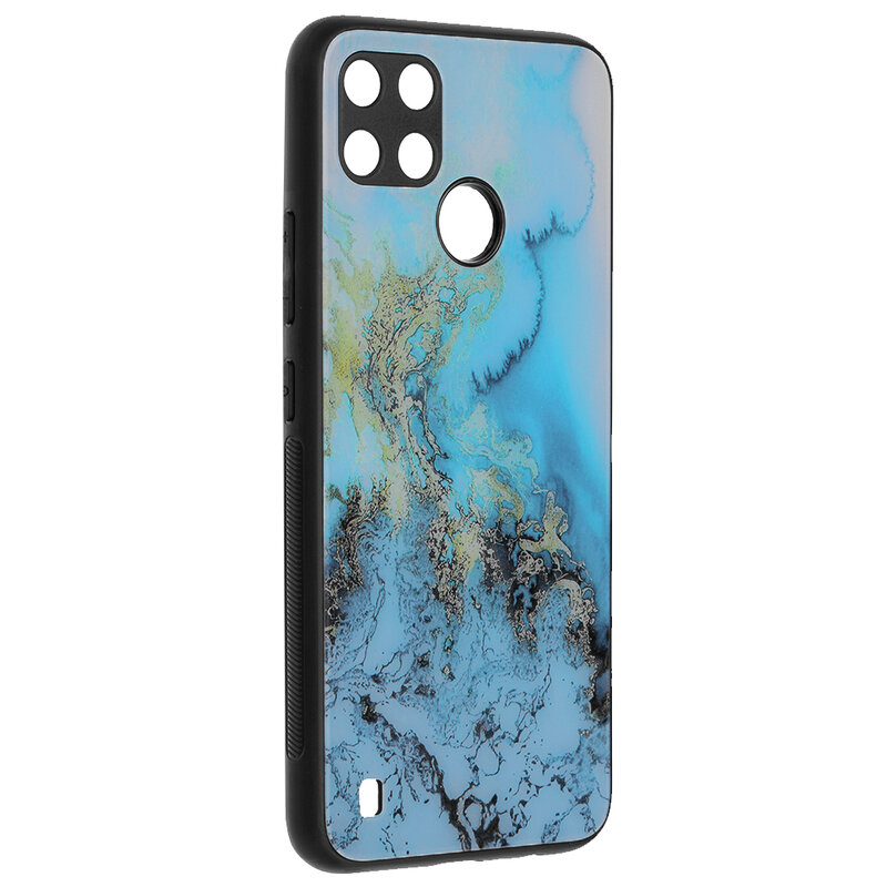 Husa Realme C21Y Techsuit Glaze, Blue Ocean