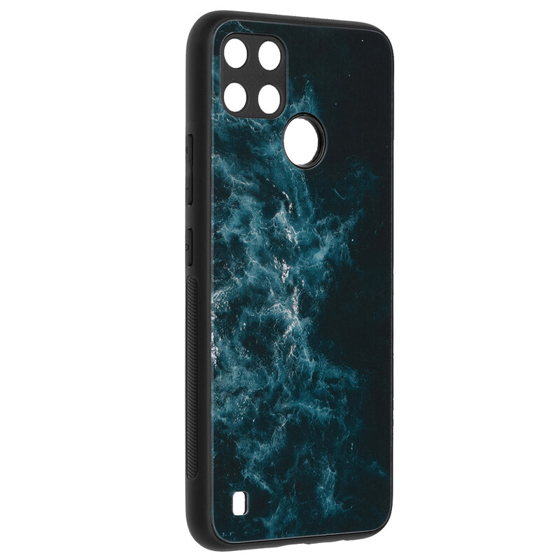 Husa Realme C21Y Techsuit Glaze, Blue Nebula