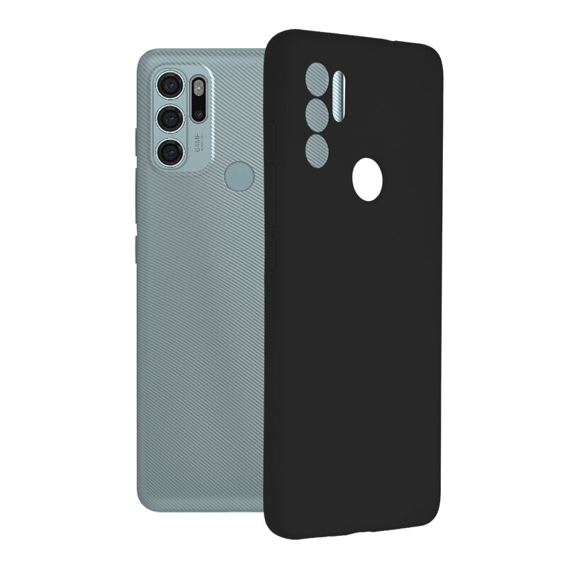 Husa Motorola Moto G60S Techsuit Soft Edge Silicone, negru