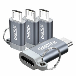 [Set 4x] Adaptor USB-C la Micro-USB Choetech, 480 Mbps, PD-2CMGY