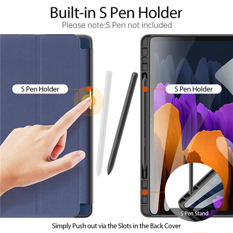 Husa Samsung Galaxy Tab S8 Dux Ducis Domo Cu Suport Stylus Pen - Negru