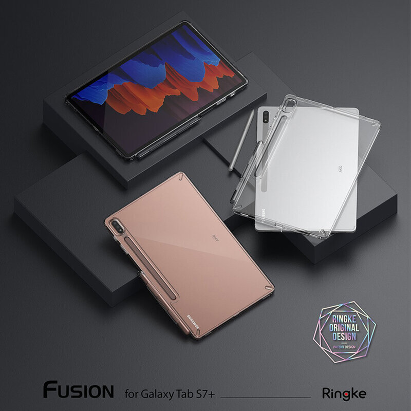 Husa Samsung Galaxy Tab S8 Plus Ringke Fusion, fumuriu