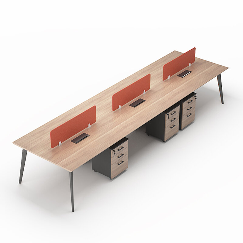 Panou fonoabsorbant despartitor birou, 160 x 45cm, portocaliu, AC32