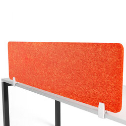 Panou fonoabsorbant despartitor birou, 160 x 45cm, portocaliu, AC32