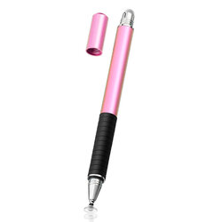 Stylus pen Techsuit, 2in1 universal, Android, iOS, roz deschis, JC02