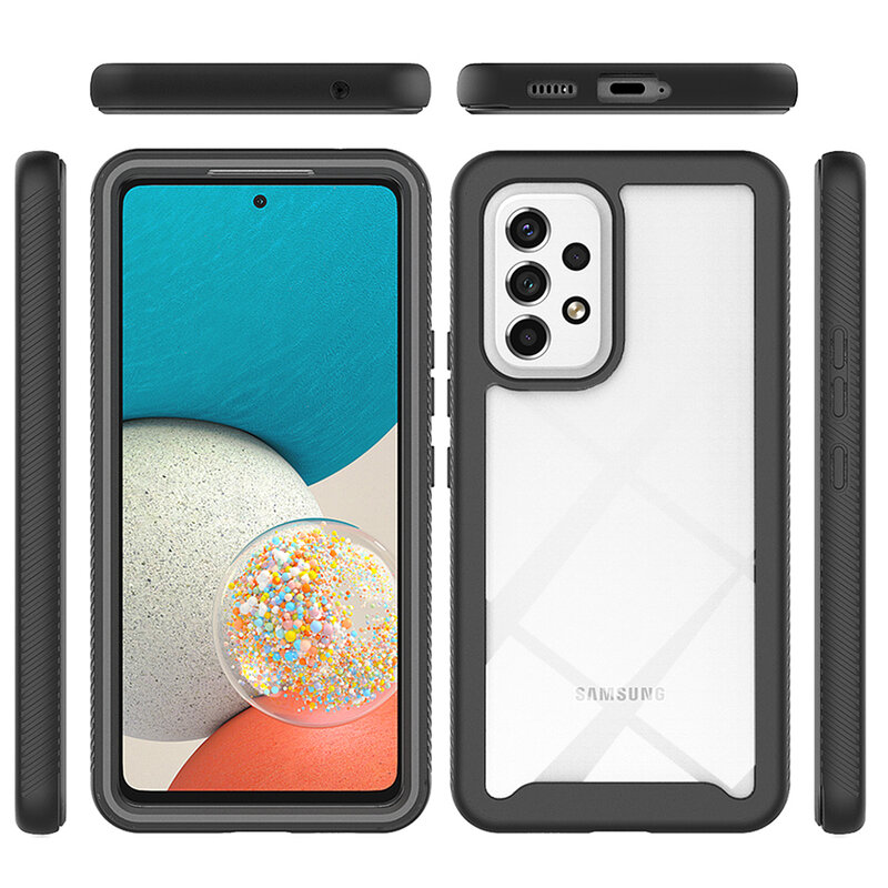 [Pachet 360°] Husa + folie Samsung Galaxy A33 5G Techsuit Defense, negru