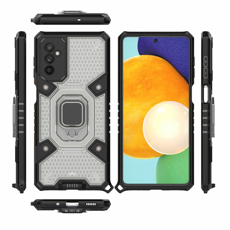 Husa antisoc Samsung Galaxy M52 5G Techsuit Honeycomb, negru