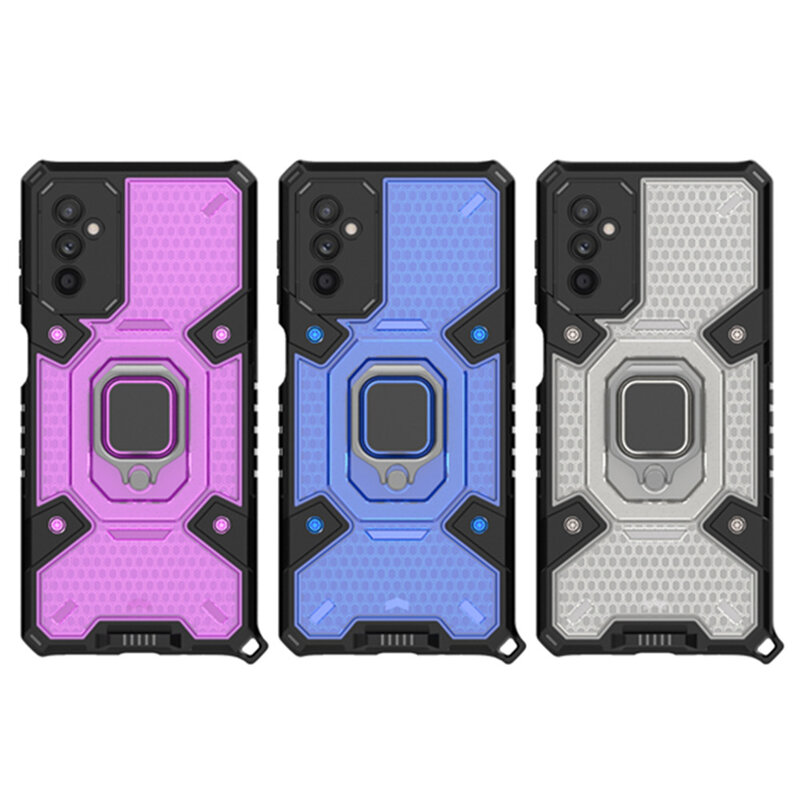 Husa antisoc Samsung Galaxy M52 5G Techsuit Honeycomb, albastru