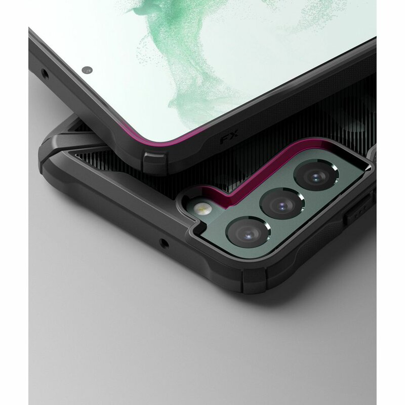 Husa Samsung Galaxy S22 Plus 5G Ringke Fusion X Design - Camo Black