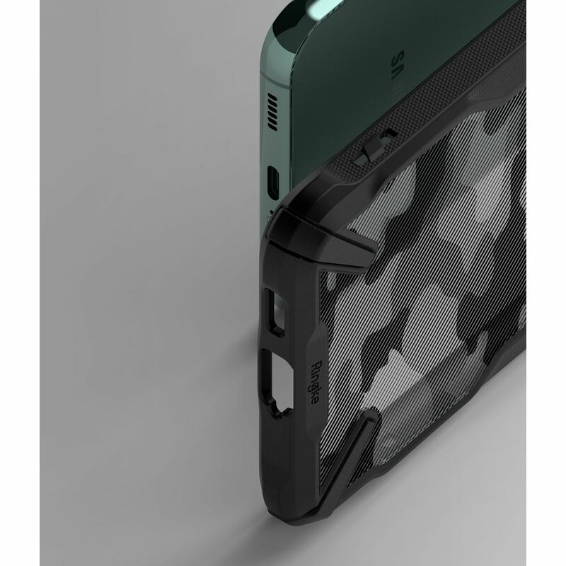 Husa Samsung Galaxy S22 Plus 5G Ringke Fusion X Design - Camo Black