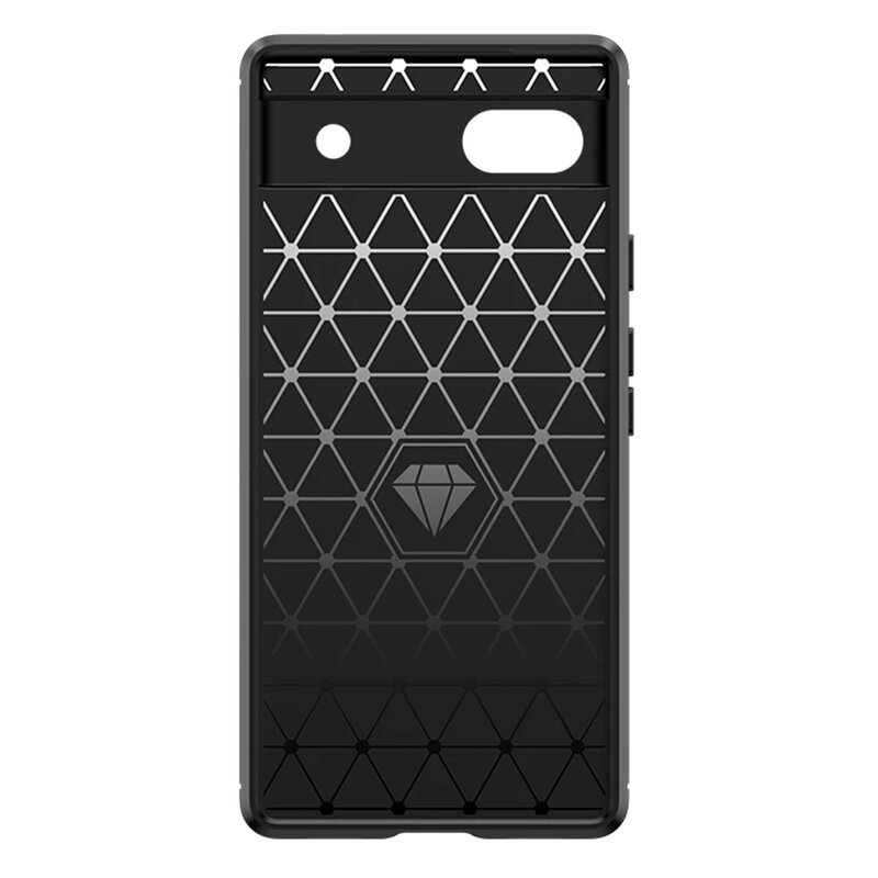 Husa Google Pixel 6a Techsuit Carbon Silicone, negru