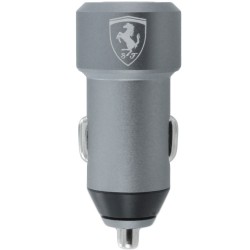 Incarcator Auto Original Ferrari 2xUSB 4.8A FECC2USBGR - Gri
