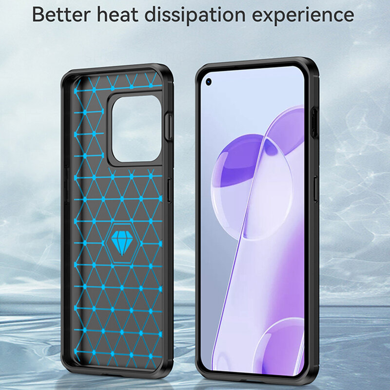 Husa OnePlus 10 Pro Techsuit Carbon Silicone, negru