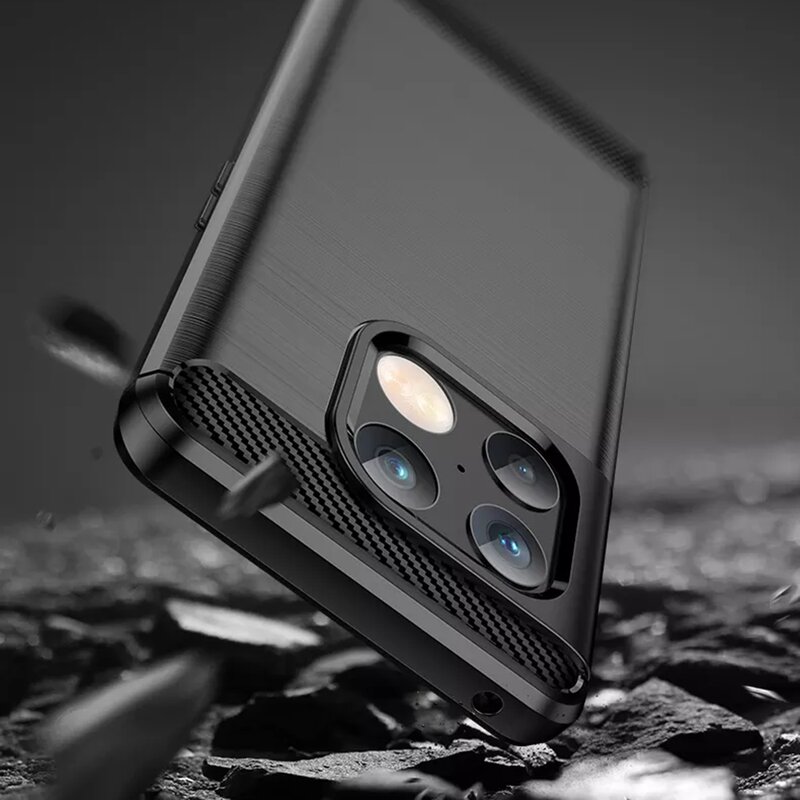 Husa OnePlus 10 Pro Techsuit Carbon Silicone, negru