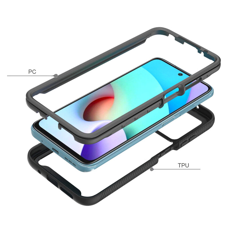 [Pachet 360°] Husa + folie Xiaomi Redmi Note 11 Pro+ 5G Techsuit Defense, negru