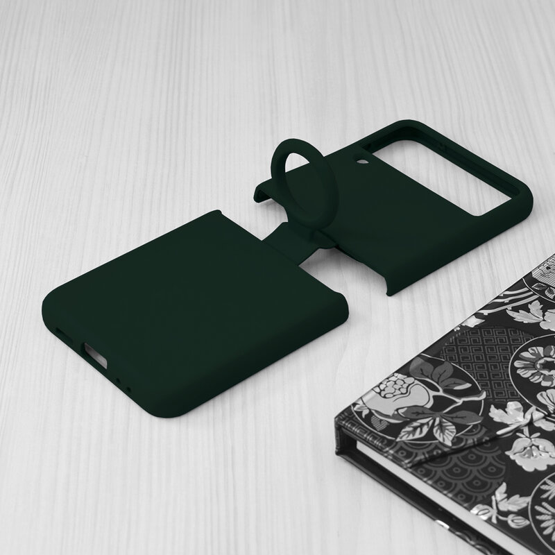 Husa Samsung Galaxy Z Flip3 5G Techsuit Soft Edge Silicone, verde