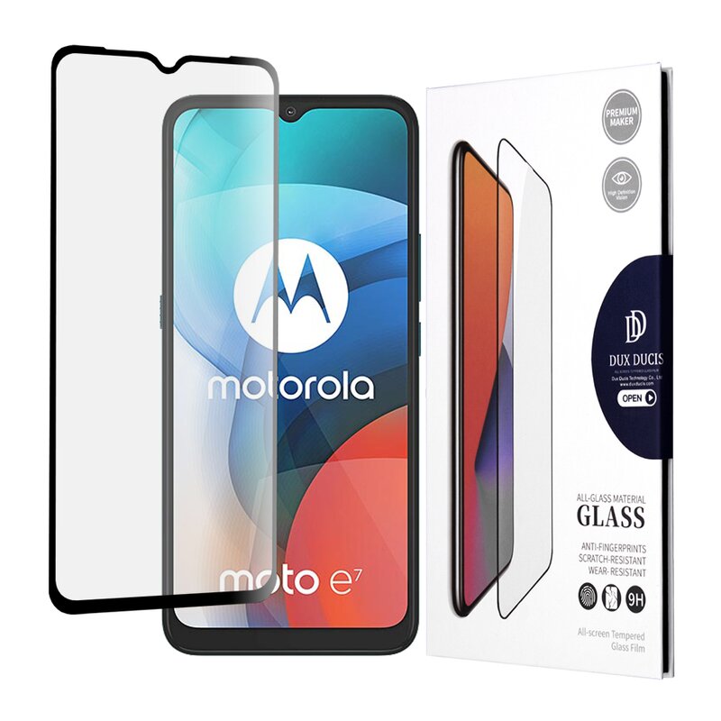 Folie Sticla Motorola Moto E7 Dux Ducis Tempered Glass - Negru