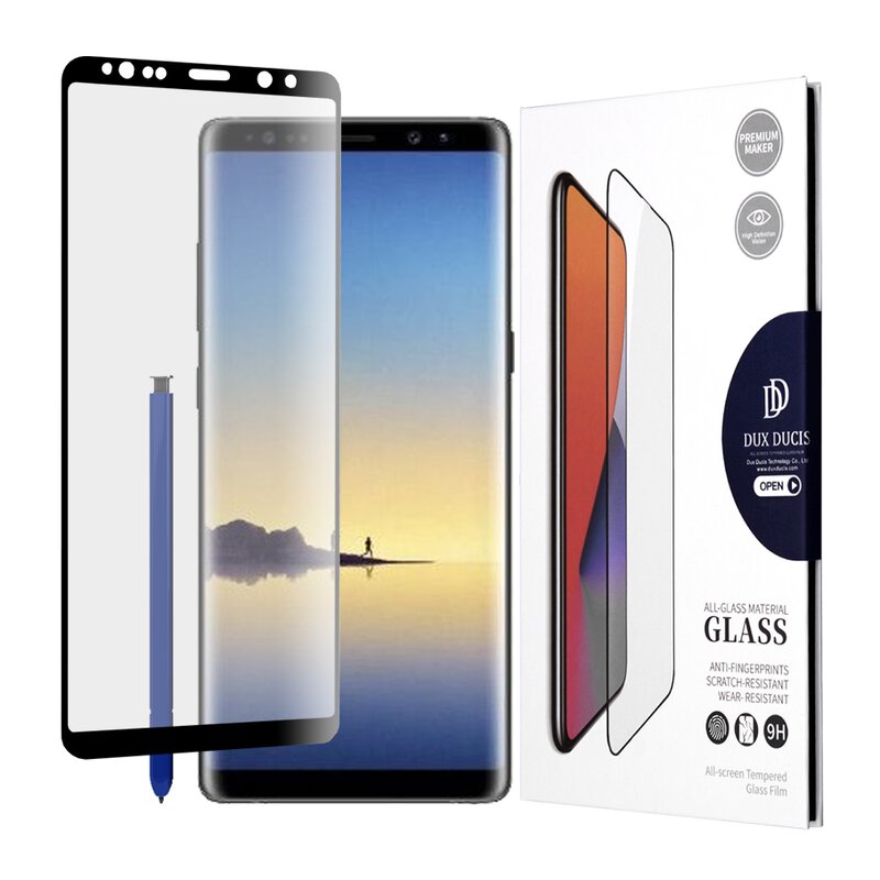 Folie Sticla Samsung Galaxy Note 8 Dux Ducis Tempered Glass - Negru