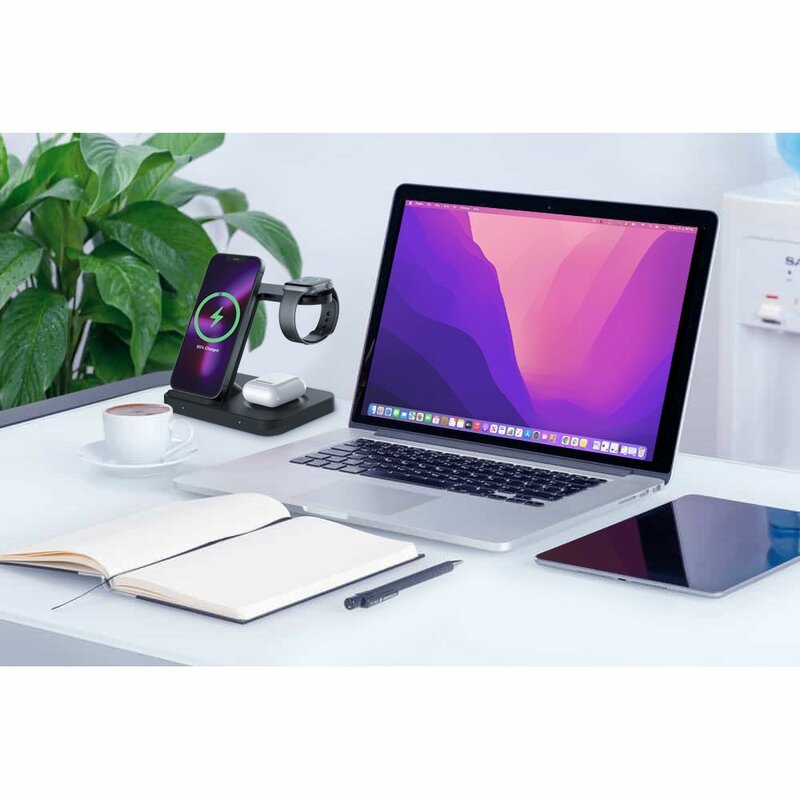 Statie incarcare wireless Apple MagSafe Tech-Protect A11, negru