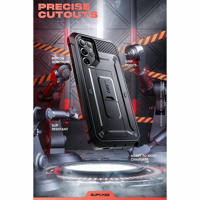 Husa Samsung Galaxy S22 Ultra 5G Supcase Unicorn Beetle Pro, negru