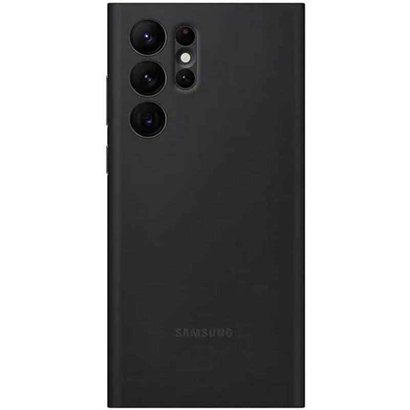 Husa Originala Samsung Galaxy S22 Ultra 5G Smart Clear View Cover - Negru