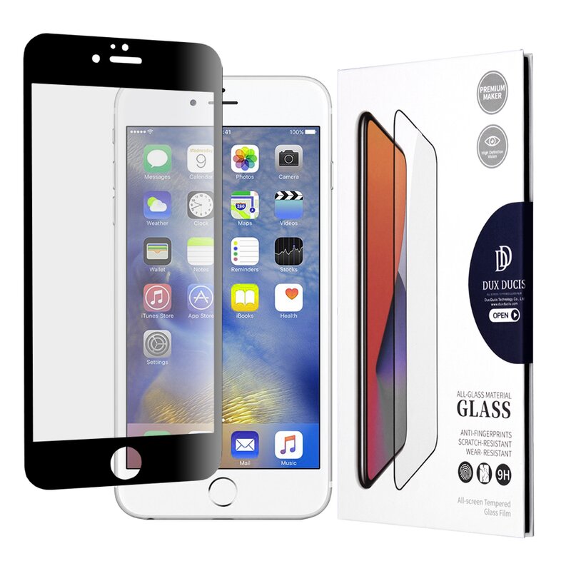 Folie Sticla iPhone 6 Plus / 6S Plus Dux Ducis Tempered Glass - Negru