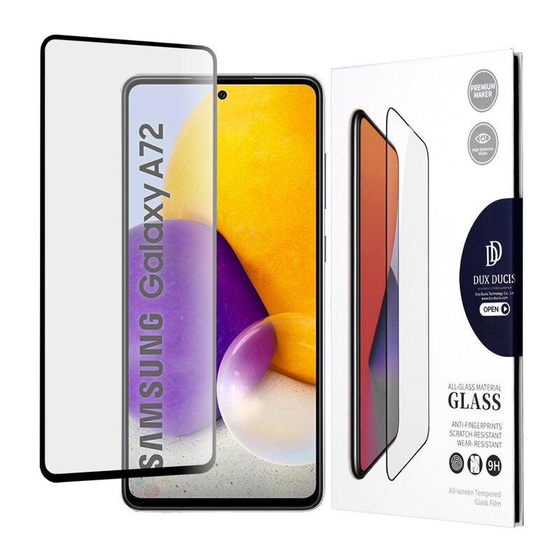 Folie Sticla Samsung Galaxy A72 4G Dux Ducis Tempered Glass - Negru