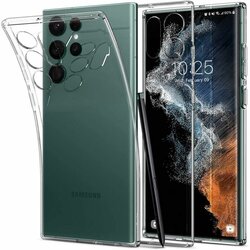 Husa Samsung Galaxy S22 Ultra 5G Spigen Liquid Crystal, transparenta