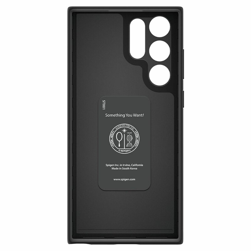 Husa Samsung Galaxy S22 Ultra 5G Spigen Thin Fit, negru