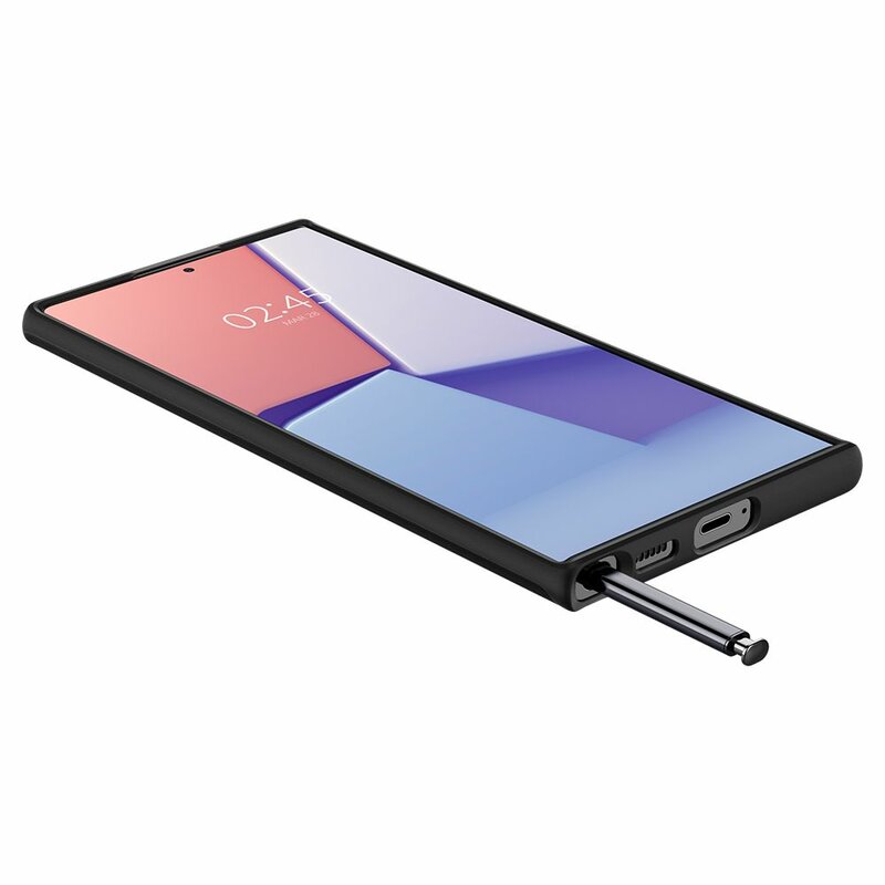 Husa Samsung Galaxy S22 Ultra 5G Spigen Thin Fit, negru